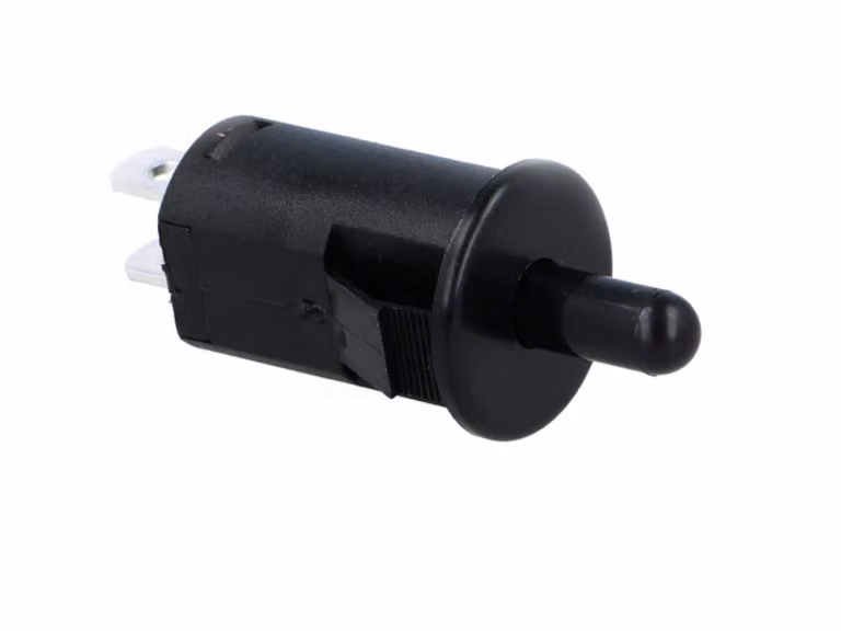 Interruttore a pulsante On-(Off) Nero 2A - 250V