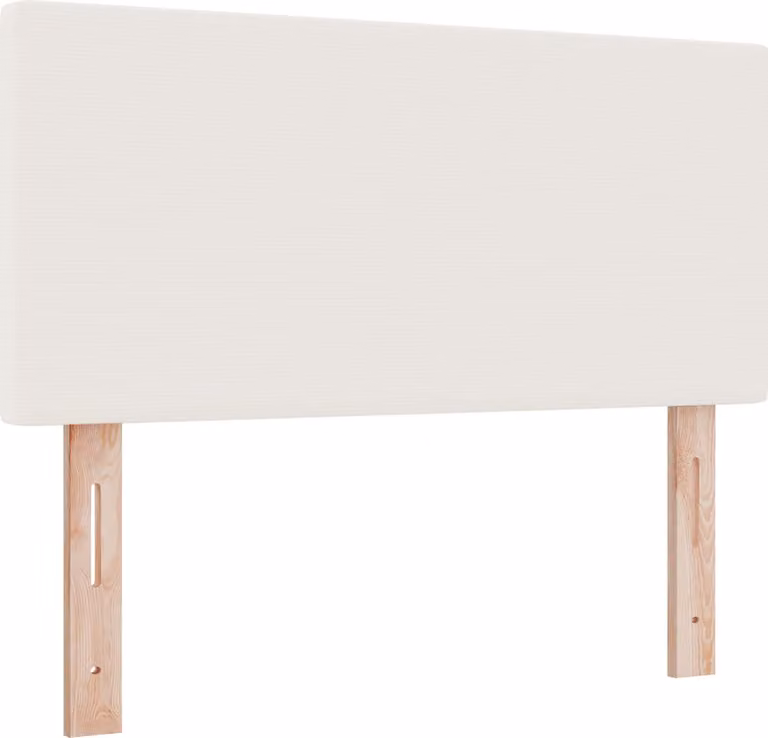 Testa letto LED vidaXL con strisce luminose a LED, color crema, 90 cm, tessuto in velluto