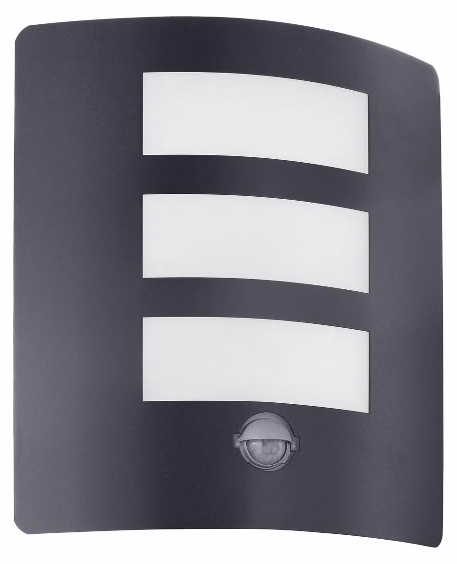 EGLO 74018 Applique da esterno/1 M.SENSOR ANTRAZITE 'RASCINO-E'