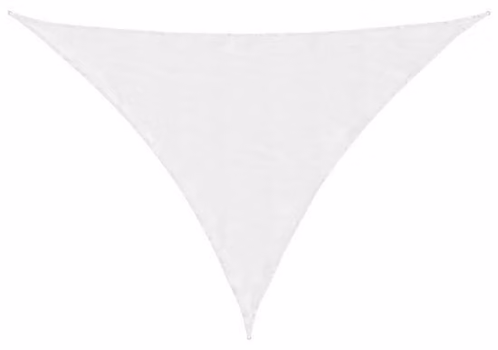 Telo ombreggiante - Ombrellone a tre lati - 3,5 x 3,5 x 4,9 m - Tessuto Oxford impermeabile - Protezione UV - Bianco