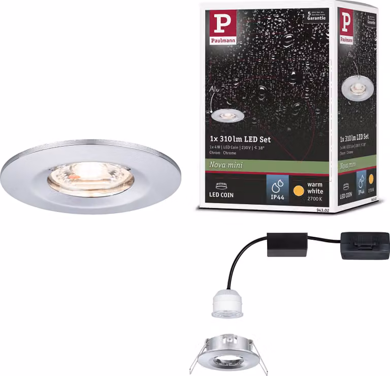 Paulmann Lampada da incasso LED Nova Mini a luce singola fissa