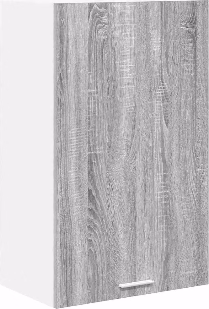 Armadio pensile Grigio Sonoma e Bianco 50 x 31 x 80 cm