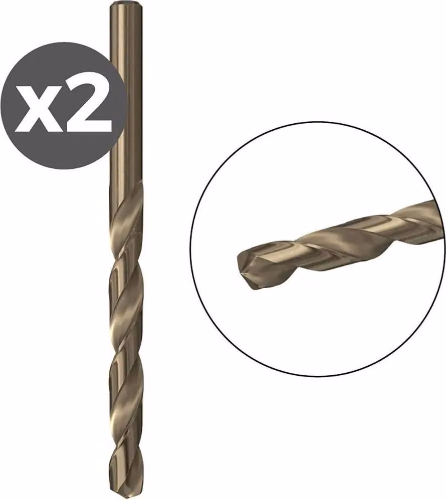 Confezione di 2 punte per metallo hss-co 2.0x24/49 / 2k 530493 fischer
