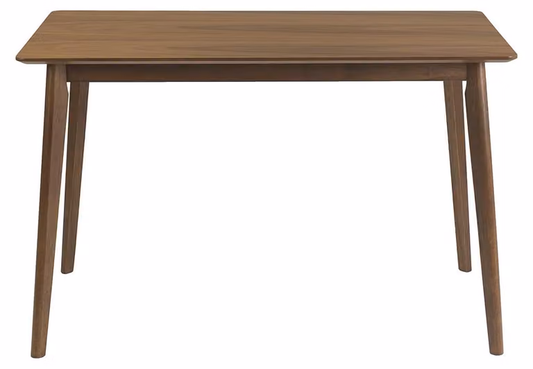 Miliboo - Tavolo da pranzo rettangolare in legno scuro di noce, L 120 cm, ELION