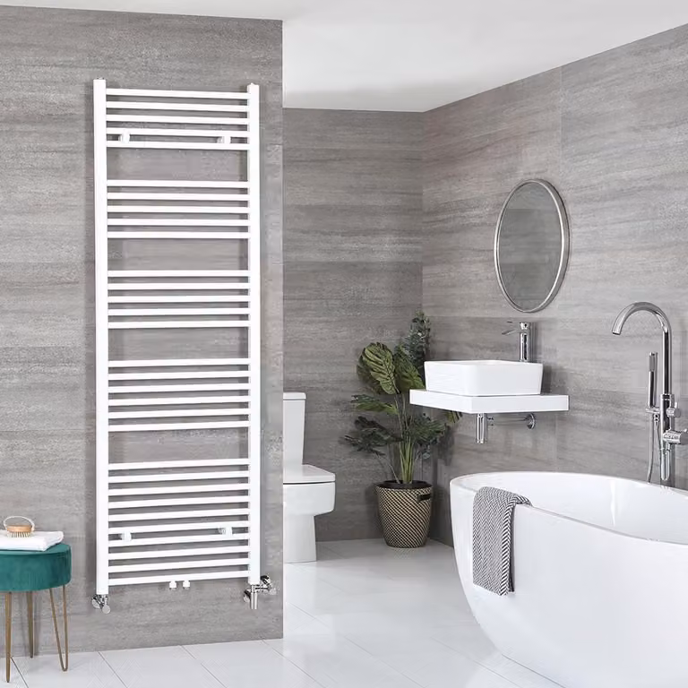 Scaldasalviette Misto Piatto - Termoarredo Bagno Bianco - 1785 x 600mm - 890W - Neva