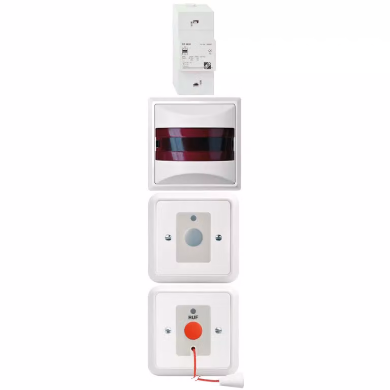 SCHNEIDER ELECTRIC Set per WC per disabili rws a 2 pulsanti, segnale, rete elettrica