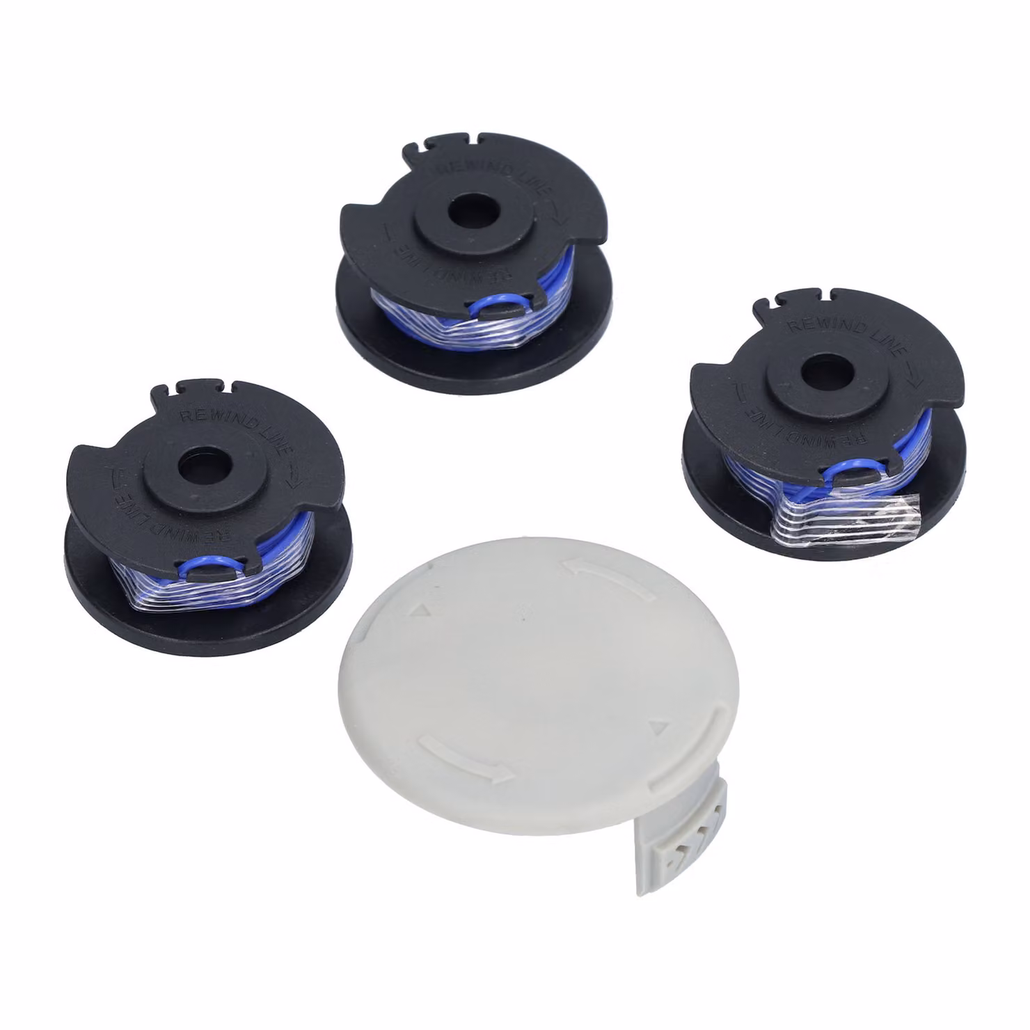 Cursore per trimmer, coperchio del rocchetto, rocchetto di linea per trimmer, bobina di linea per trimmer, rocchetto di testa per trimmer, accessorio per trimmer