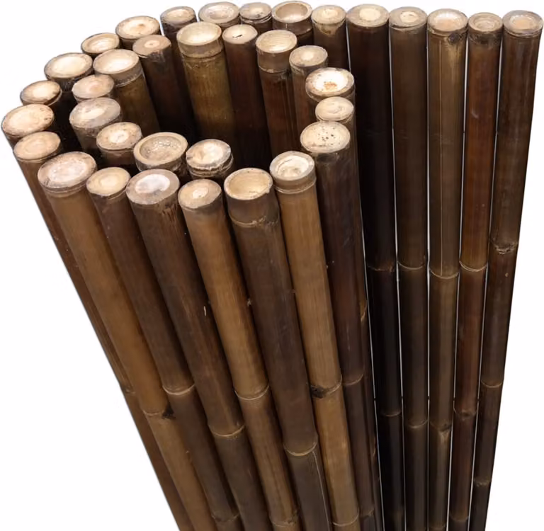 Schermo protettivo in bambù XL NIGRA 40–60 mm – Recinzione in bambù premium 100x180 (AxL) per giardino, balcone e terrazza – Recinzione avvolgibile massiccia resistente alle intemperie