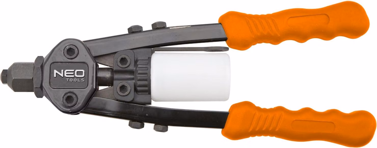NEO TOOLS Rivettatrice frontale per rivetti in acciaio e alluminio 2,4/3,2/4,0/4,8 mm