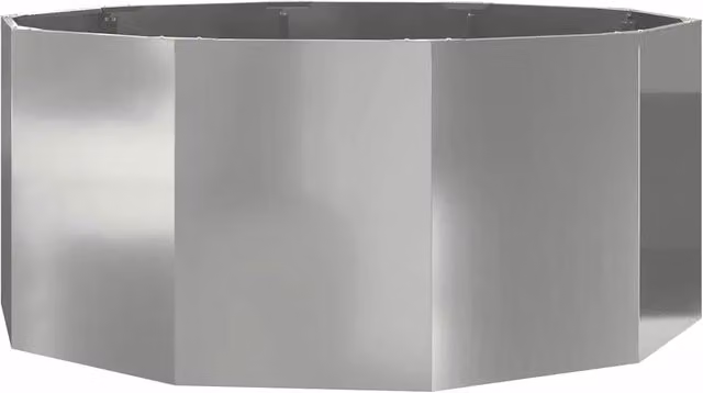 Fioriera a cassetta in acciaio zincato color argento L: 120 cm, P: 120 cm, H: 50 cm – 1