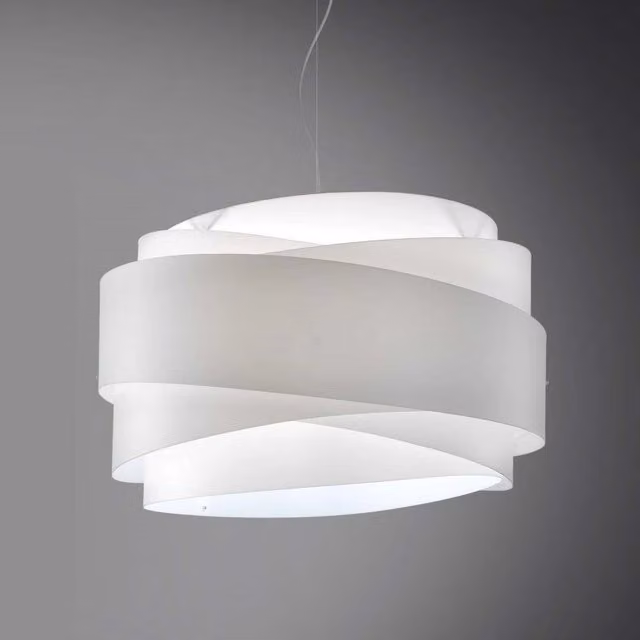 Lampadario a sospensione BEA una luce Bianco diametro 60x h38 cm