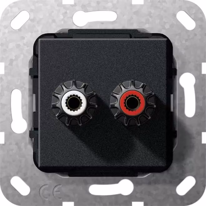 Gira 566610 WBT 0708 Cu nextgen Inserto per collegamento a vite Nero opaco