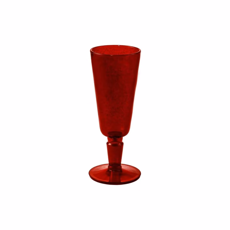 Calice Flute Memento Synth metacrilato, Rosso, 6 pezzi