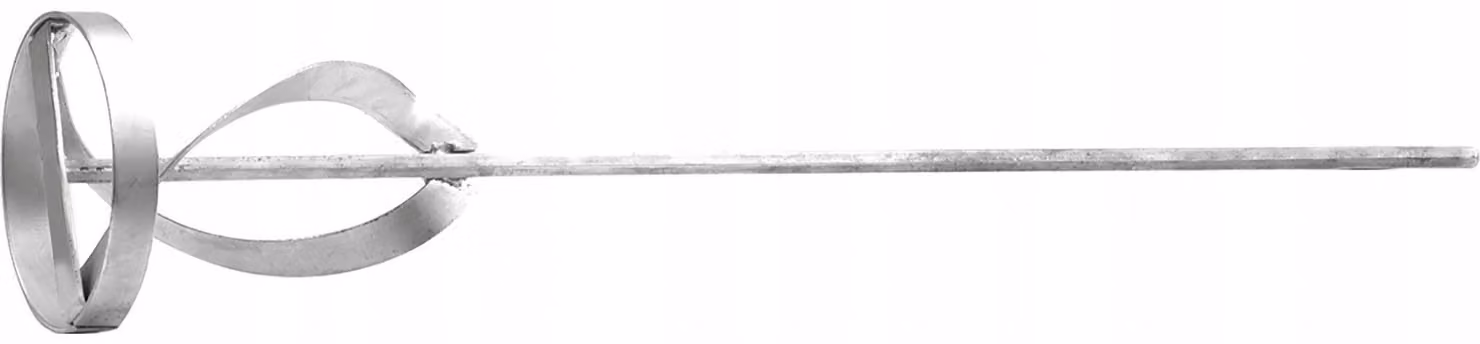 Frusta per miscelazione zincata, dimensioni 80 x 400 mm, adatta per vernici e materiali densi