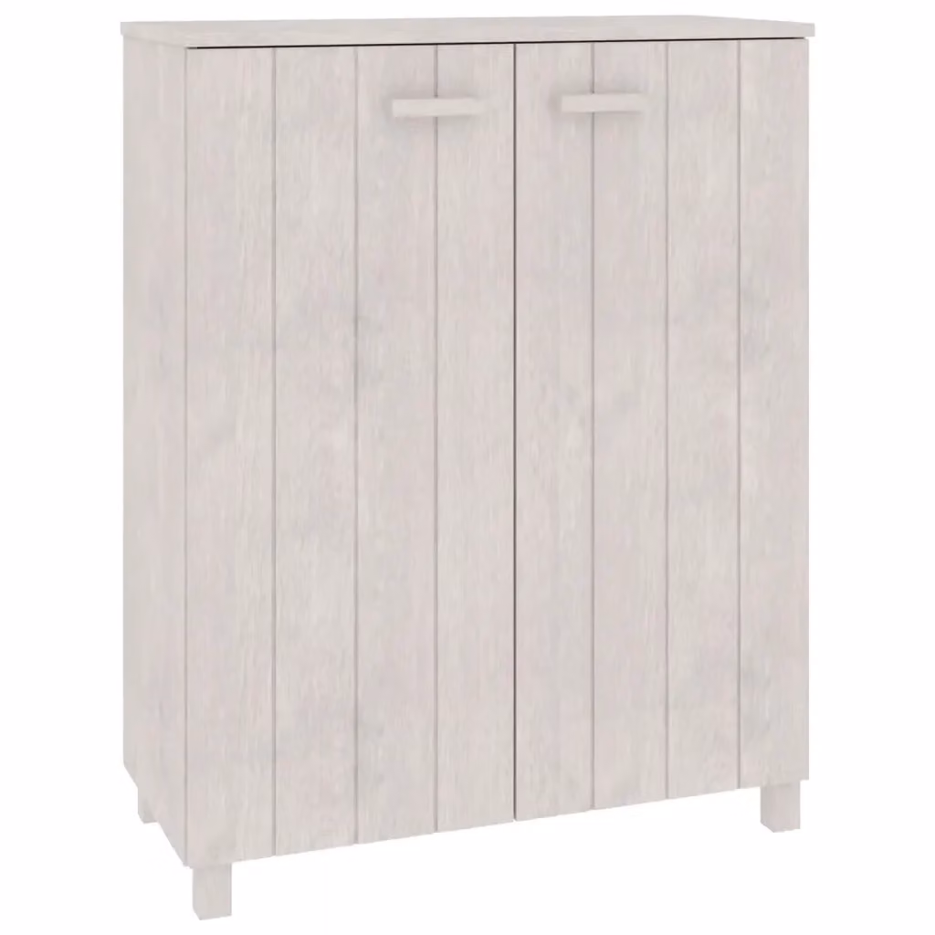 Scarpiera-Scaffale HAMAR Design Mania Bianca in Legno di Pino e MDF, L: 85 cm, P: 40 cm, H: 108 cm – 2