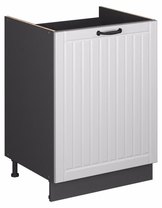 Mobile lavello cucina Vicco Fame-Line Bianco rustico/Antracite 60 cm, Model 63439