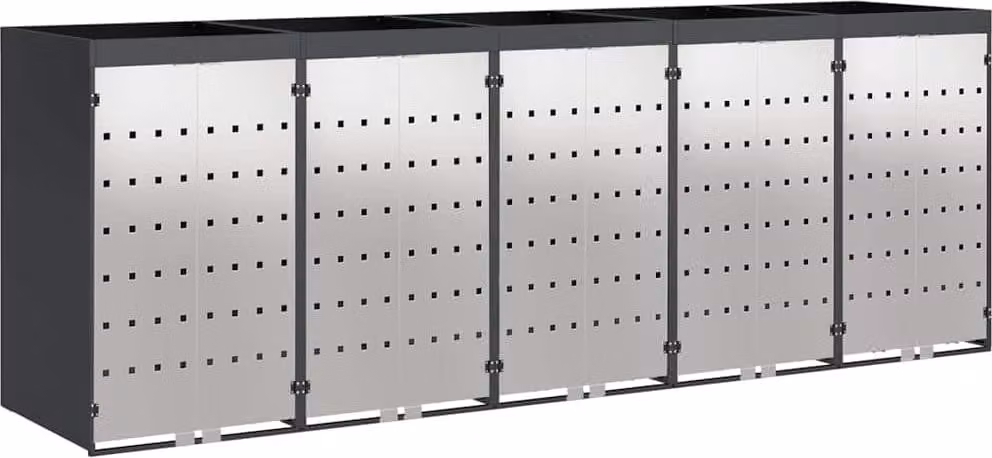 Contenitore per Rifiuti per 3 Bidoni 340 x 77.5 x 115.5 cm