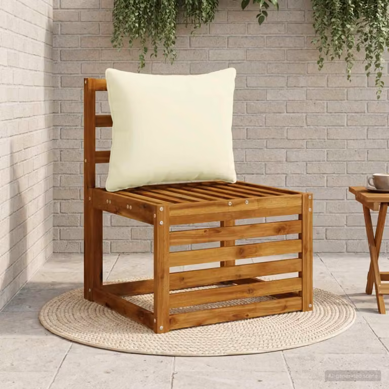 Cuscino per schiena vidaXL PUTTEN in poliestere, colore beige