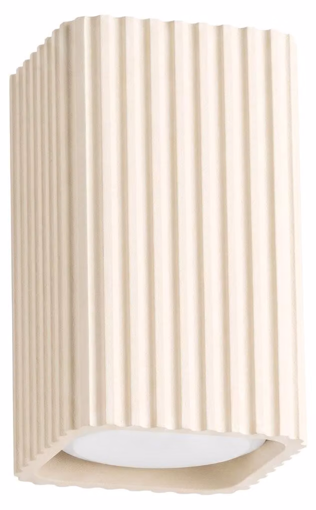 Plafoniera RAYO 10 beige 1xGU10 10W alluminio 10x6x6cm Sollux Lighting