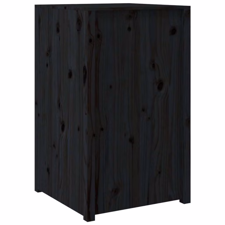 Mobile da Cucina da Esterno MEPPEL Nero 55x55x92 cm Legno Massello di Pino