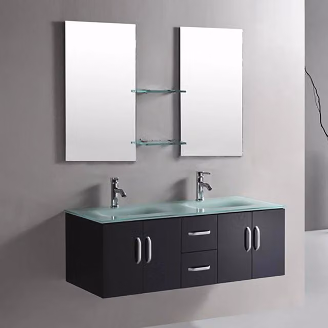 Mobile Bagno Nero 151 cm Lavabo Incluso – Ice