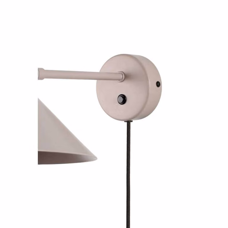 Globen Lighting Applique da parete Cannes, Crema / Ambra, Soggiorno / Sala da pranzo, Metallo, Scandinavo, Applique
