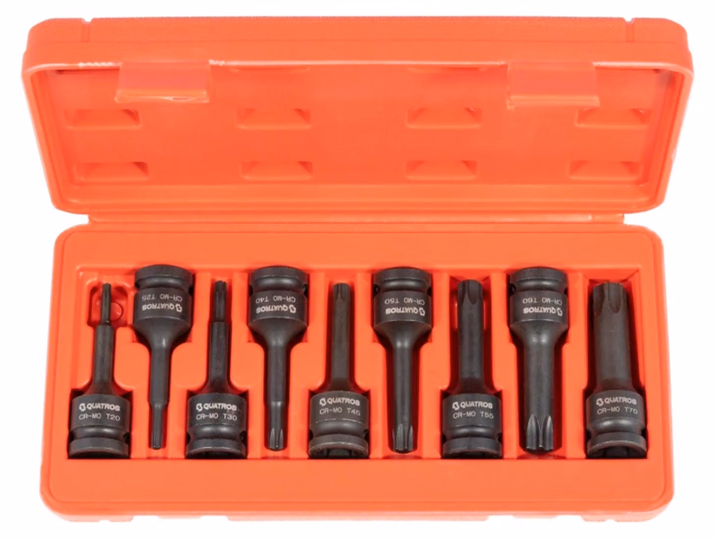 Set-kit inserti Torx a impatto 1/2'' T20-T70