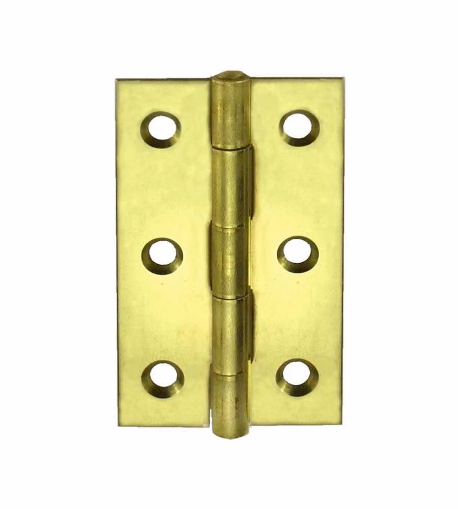 Cerniera stretta zincata gialla in acciaio 70x36 mm