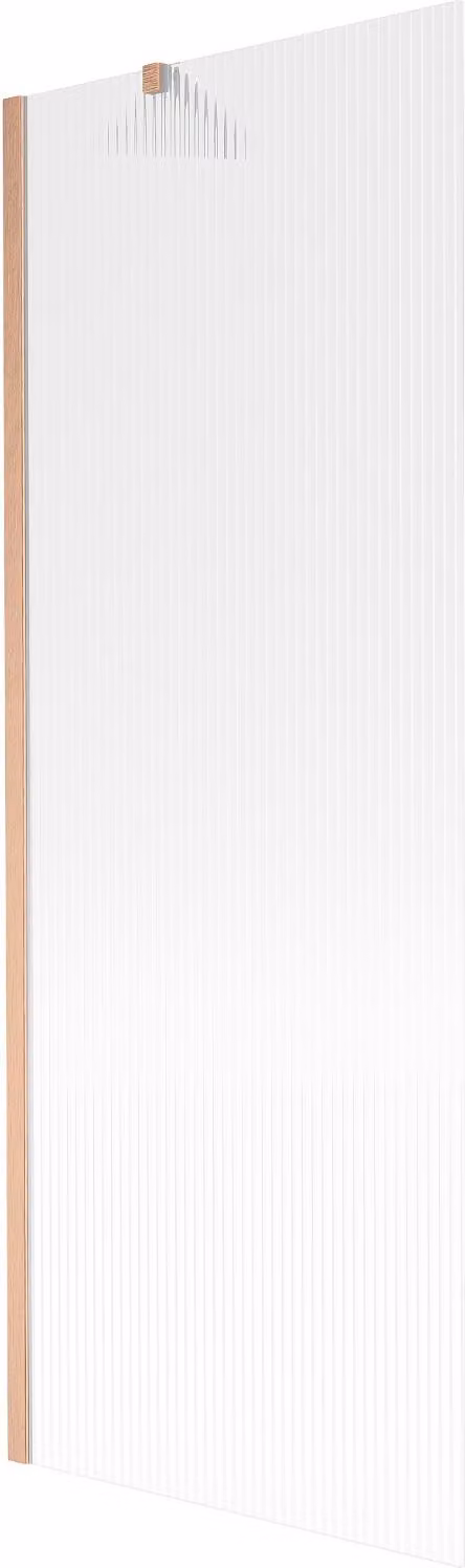 Mexen Next paratia per vasca da bagno 1 anta 70 x 150 cm, strisce, rame spazzolato - 895-070-000-00-09-65