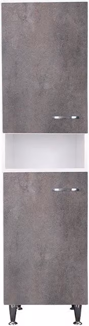 Colonna 45x50 ante corten grigio maniglie destra