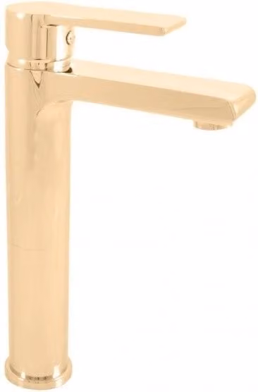 Miscelatore lavabo alto COLORADO in ottone dorato H. 26 cm