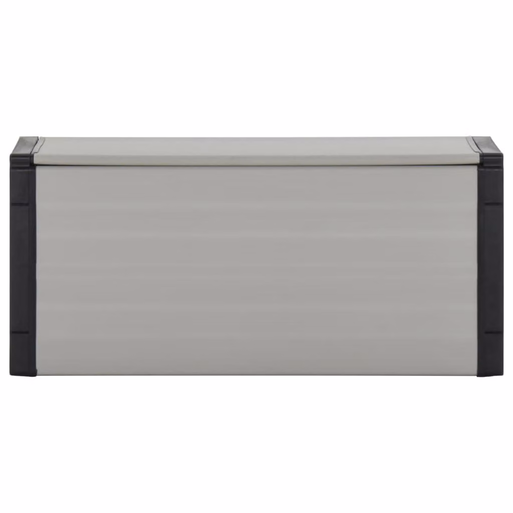 Contenitore per Rifiuti da Giardino Grigio 85x34x40 cm