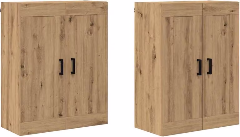 Mobile a muro 2 pcs Rovere artigianale 69,5 x 34 x 90 cm