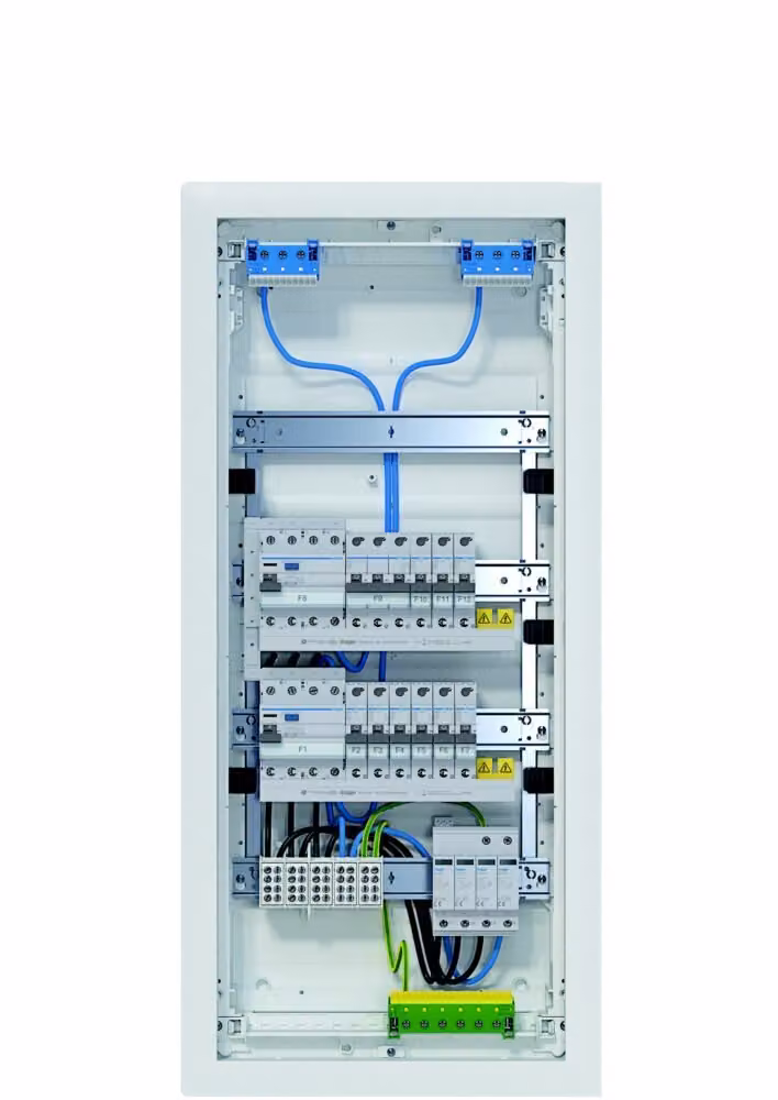 Quadro di distribuzione piccolo Hager VH48BV1 Volta HWF 4x12PLE 2x circuiti RCD (VH48BV1)