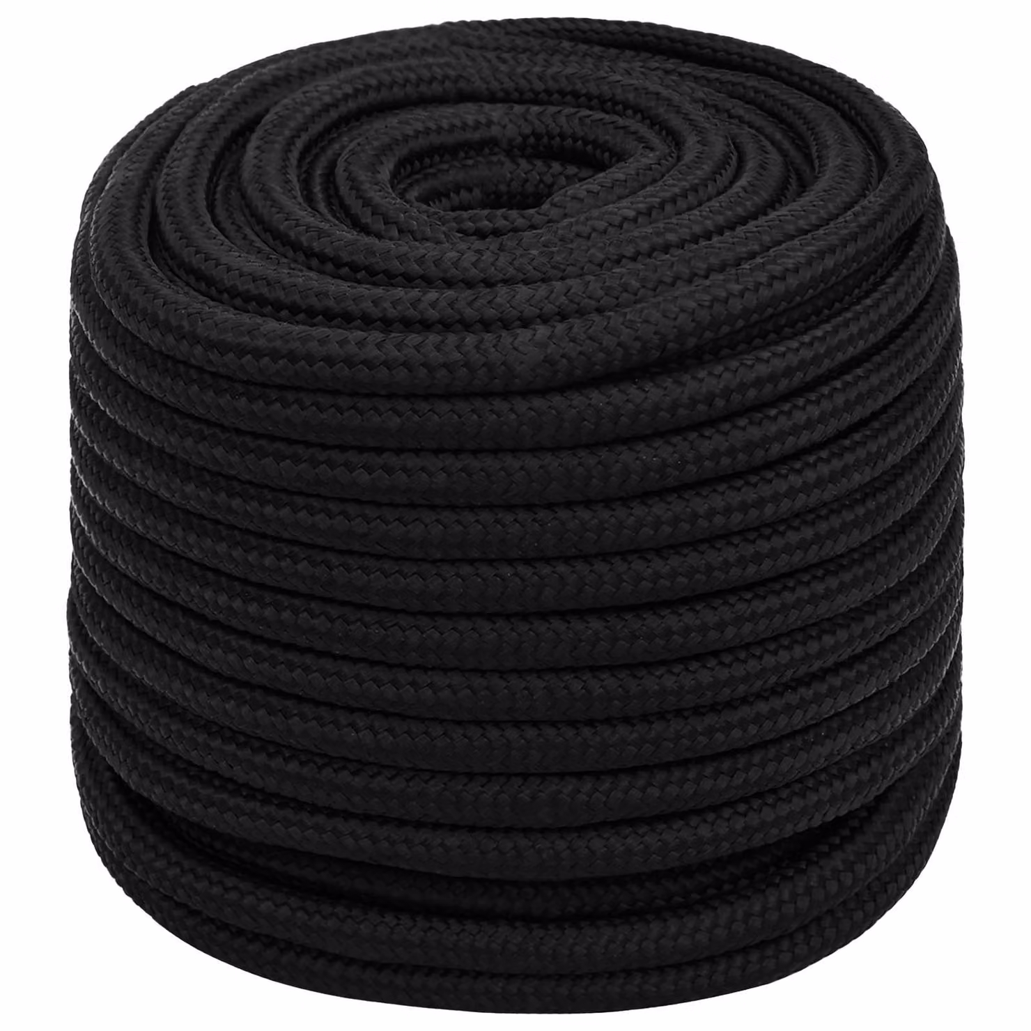 Corda multiuso vidaXL in plastica nera, lunghezza 100 m, diametro 18 mm