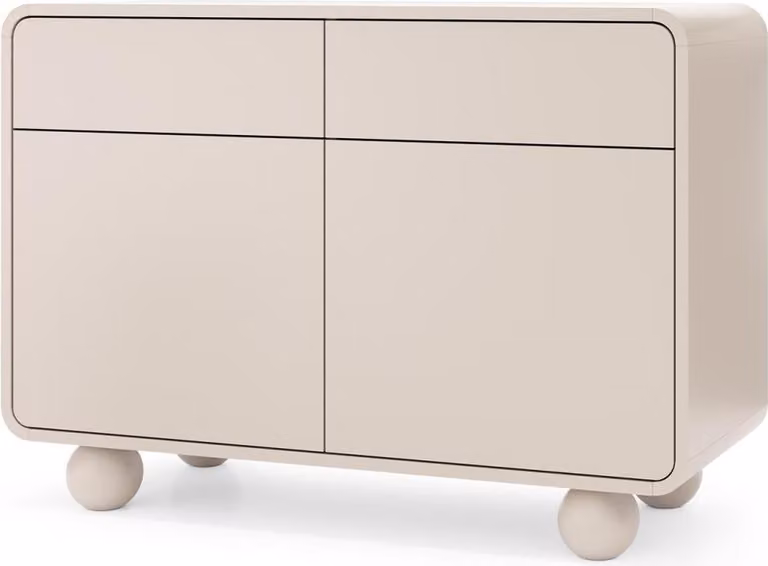 Credenza FURNLUX Albion Beige 108 cm / Colore principale: beige / Dimensioni: 108 x 75 x 39 cm