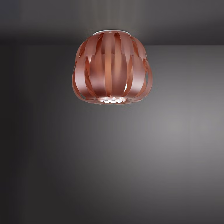 Plafoniera Moderna Queen Polilux ® Pink Metal 1 Luce E14
