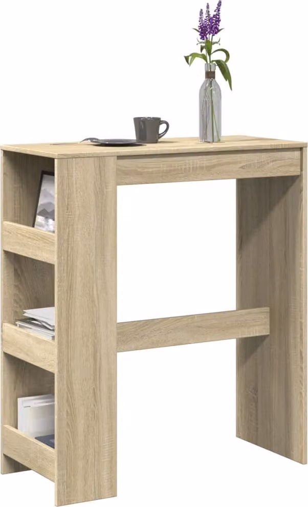 Maison Exclusive - Tavolo bar con ripiano in rovere Sonoma 90x40x103,5 cm Materiale ligneo