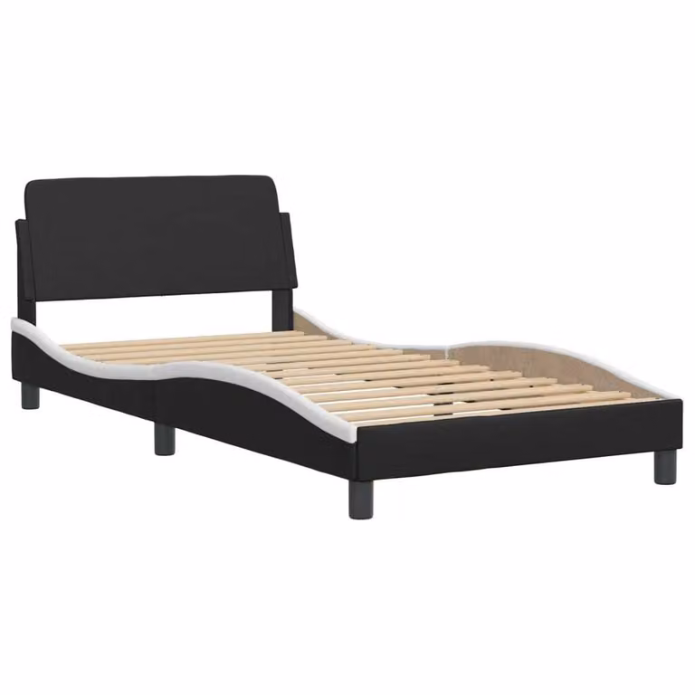 Giroletto Dover Nero e Bianco 100x200 cm in Pelle finta