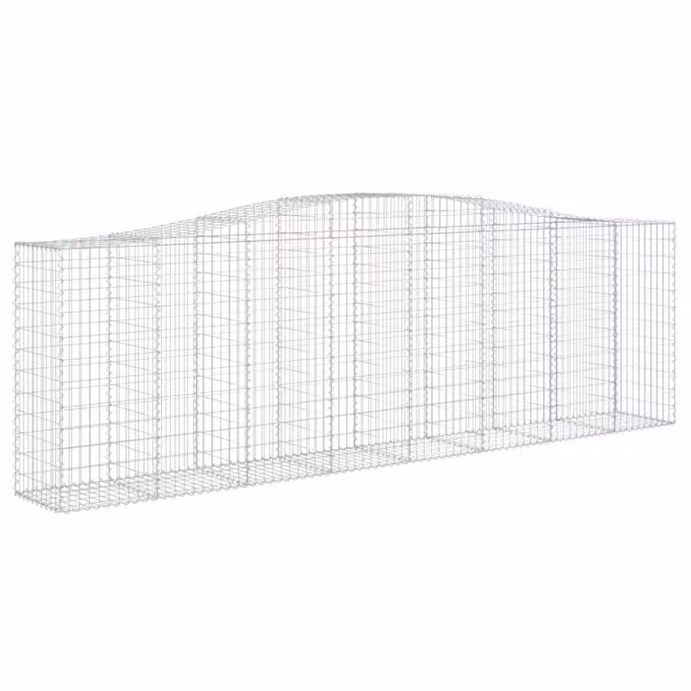 Cesto Gabbione ad Arco 400x50x120/140 cm Ferro Zincato