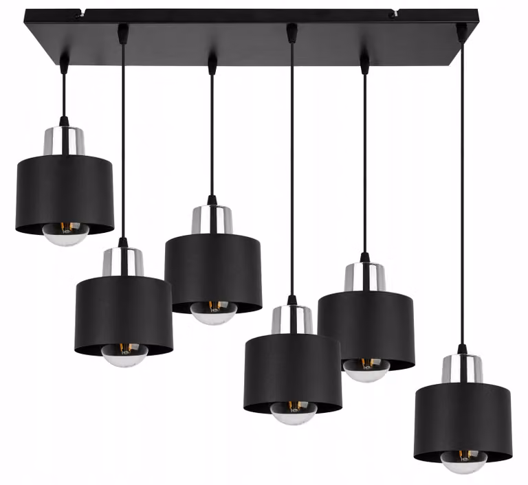 Moderna Lampada A Sospensione Lampada A Led Nera