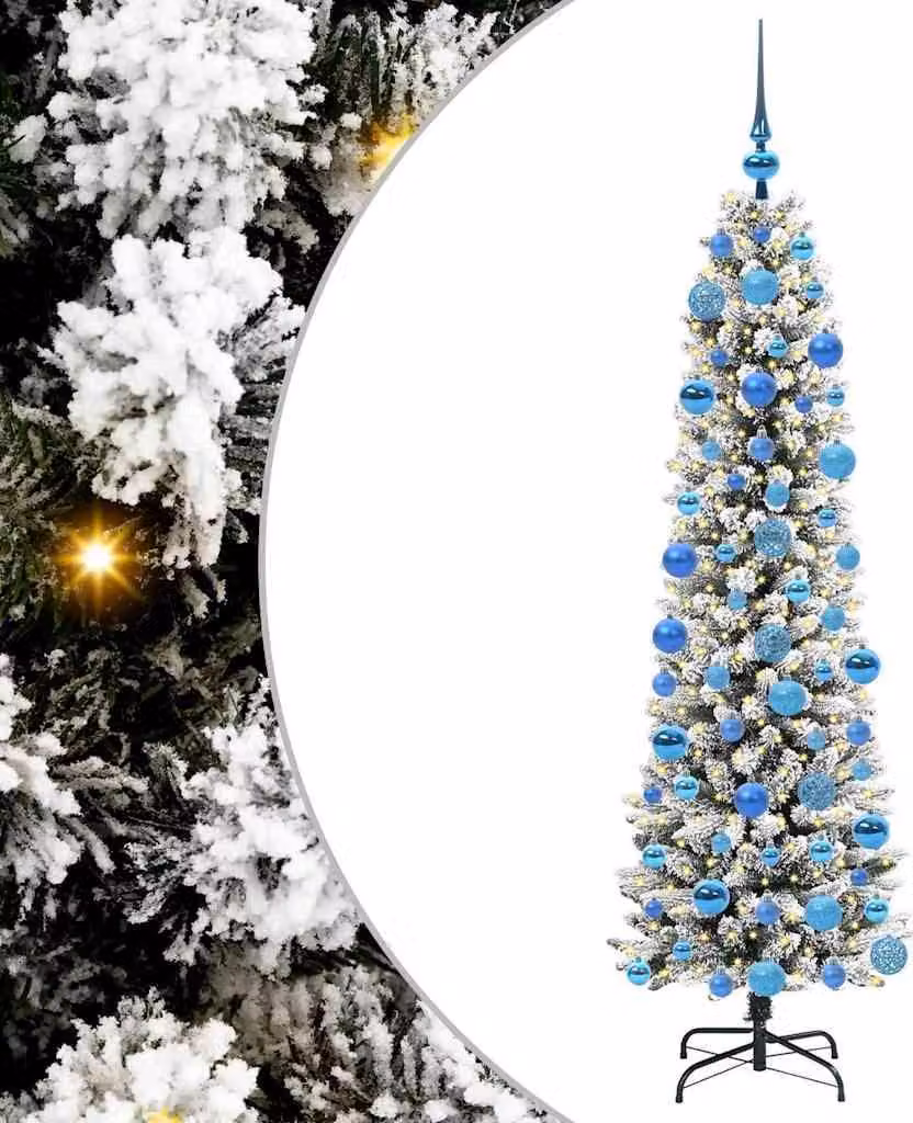 Albero di Natale artificiale con 300 LED Bianco 180 cm