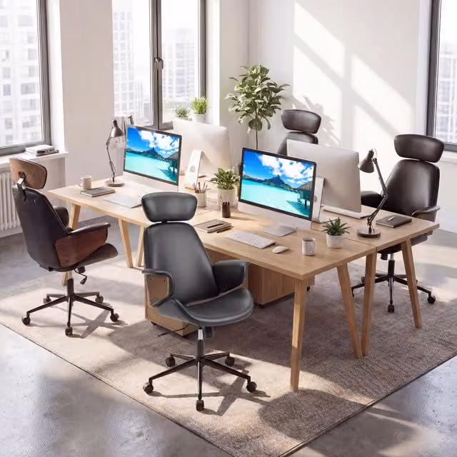 Sedia da ufficio ergonomica con altezza regolabile e schienale inclinabile, Poltrona computer e 5 ruote girevoli portata 110 kg Nero
