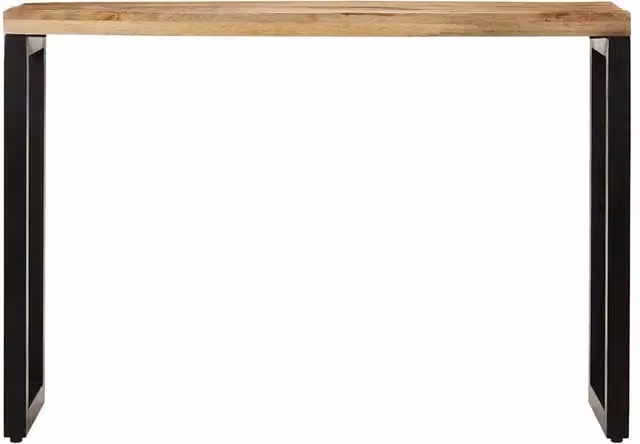 Tavolo Consolle | Tavolo d'Ingresso 110x35x76 cm in Legno Grezzo Massello di Mango