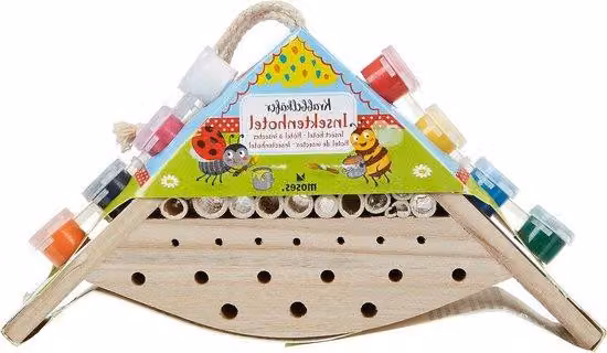 Albergo per insetti da dipingere, progetto fai da te per bambini, legno, vernice, creatività