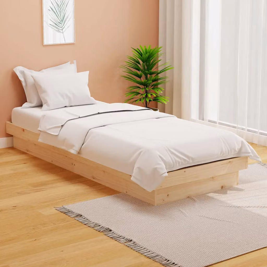 Giroletto singolo vidaXL in legno massello di pino, L 75 x P 190 cm