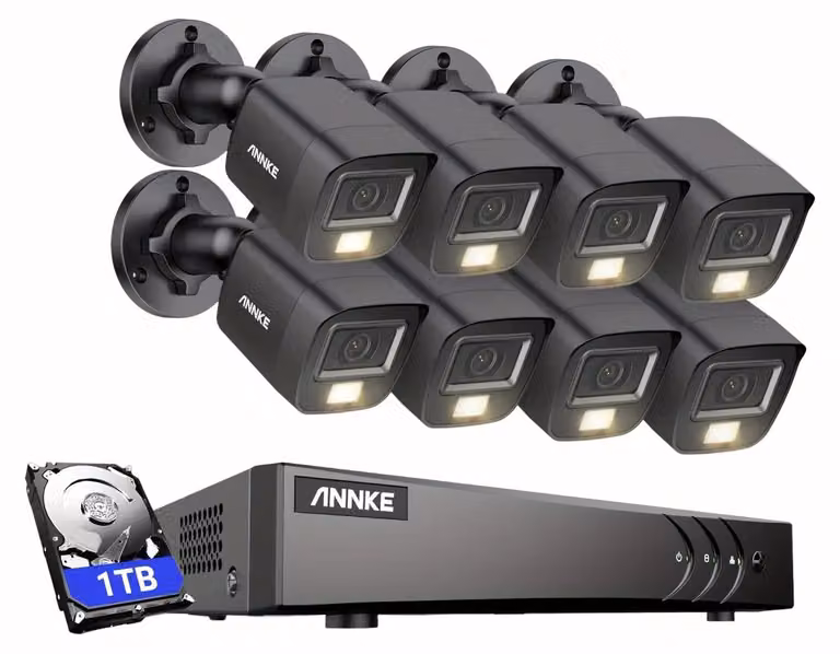 Telecamera di sorveglianza - Telecamera di sicurezza - Sistema di videosorveglianza - Telecamera esterna - Kit di videosorveglianza - Risoluzione 3K Ultra HD