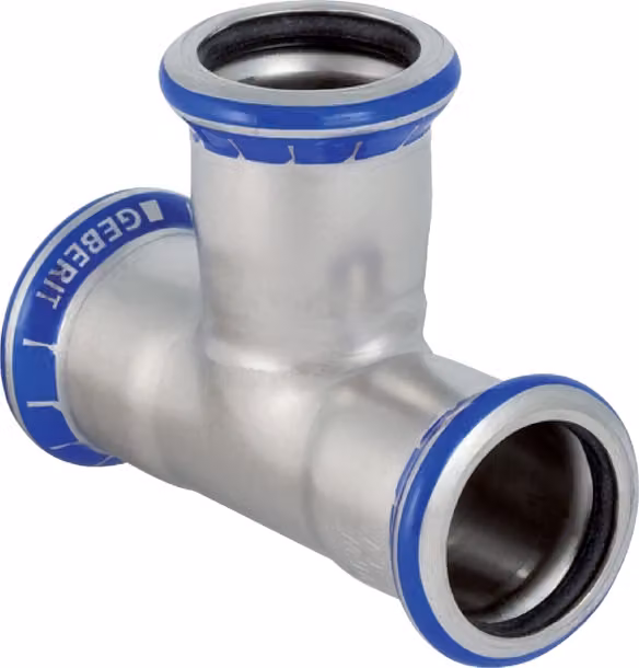 Geberit 81006 Mapress acciaio inox pezzo a T uguale