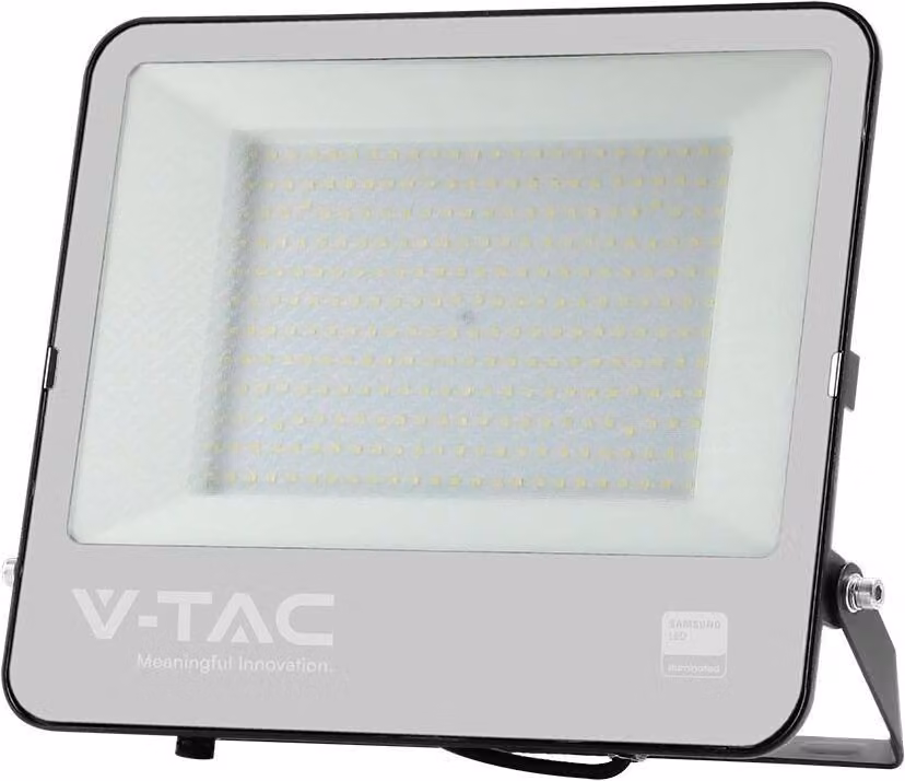 LED-Scheinwerfer - Schwarz - 135lm/w - Samsung - IP65 - 100 Watt - 11480 Lumen - 6500K - 5 Jahre