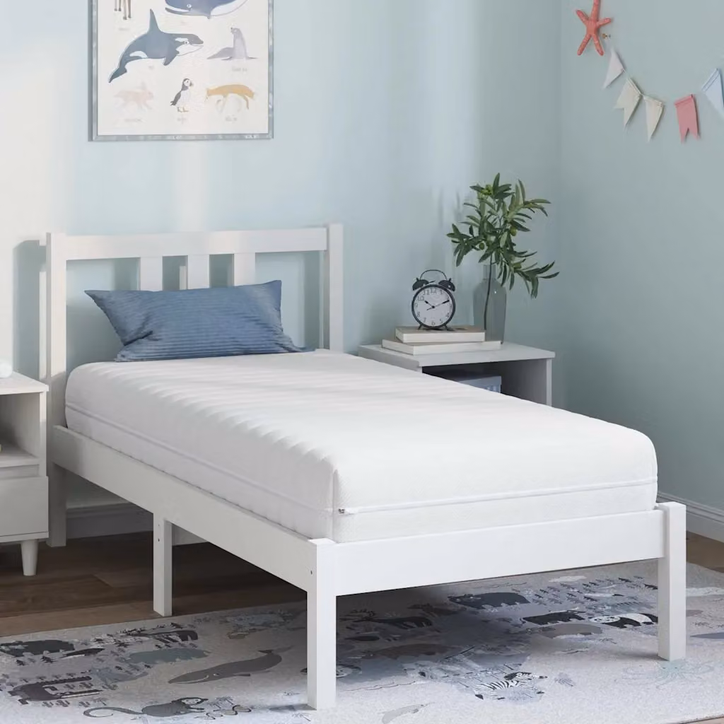 vidaXL Materasso Ibrido Bianco L: 160 cm, P: 80 cm, H: 20 cm